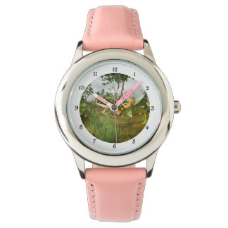 Vintage Faibe auf einer Schaukel Armbanduhr