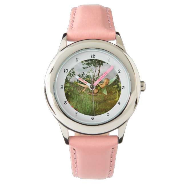 Vintage Faibe auf einer Schaukel Armbanduhr (Vorderseite)