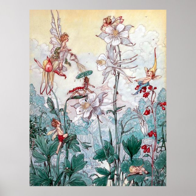 Vintage Fairies Poster (Vorne)