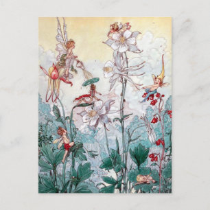 Vintage Fairies Postkarte