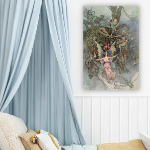 Vintage Fairy Art Warwick Goble Poster