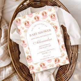 Vintage Fairy Baby Girl Baby Shower Einladung