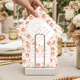 Vintage Fairy Baby Girl Baby Shower Serviette