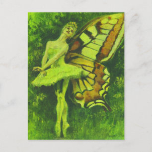 Vintage Fairy Dancer Postkarte
