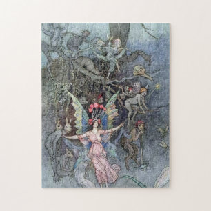 Vintage Fairy Underground von Warwick Goble Puzzle