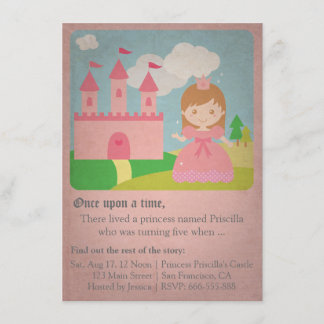 Vintage Fairytale-Prinzessin, Einladung