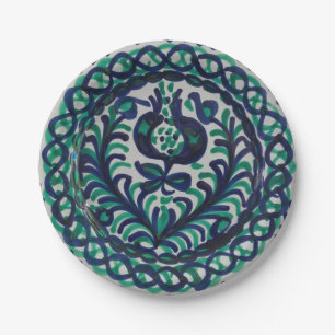 Vintage-Fajalauza-Granada-spanische Keramik Boho Pappteller