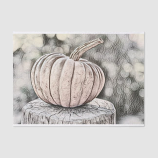 Vintage Fall Kürbis Herbstfarben Aquarell Seidenpapier