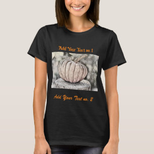 Vintage Fall Kürbis Herbstfarben Aquarell Thro T-Shirt