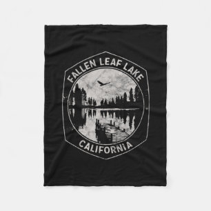 Vintage Fallen Leaf Lake Kalifornien Outdoor-Urlau Fleecedecke