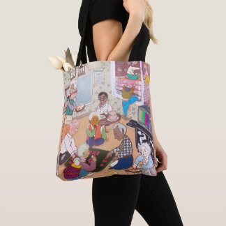 Vintage-Familien-Kunst-Tasche