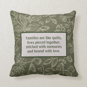 Vintage - Familien sind wie Quilts, Kissen