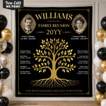 Vintage Familien-Stammbaum-Banner, Benutzerdefinie