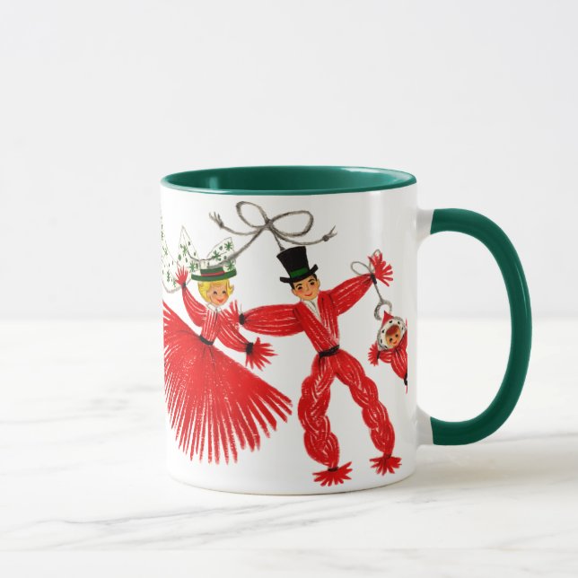 Vintage Familien-WeihnachtsTasse Tasse (Rechts)