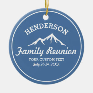 Vintage Familien-Wiedersehen-Reise-coole Keramikornament