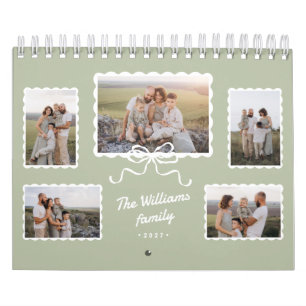 Vintage-Familienfoto-Collage 2027 Kalender