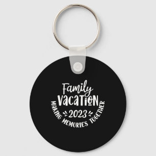 Vintage Familienreise Sommerurlaub Strand Männer F Schlüsselanhänger