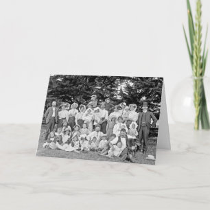 Vintage - Familientreffen Clowns, Karte