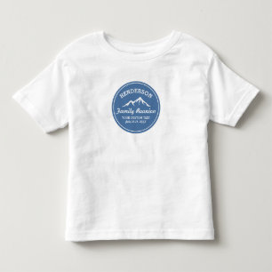 Vintage-Familientreffen-Trip Coole Berggipfel Kleinkind T-shirt