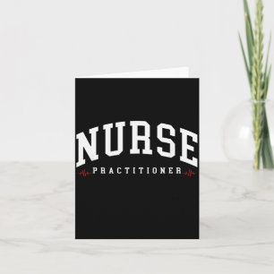 Vintage Family Nurse Practitioner NP Nursing Tag Karte