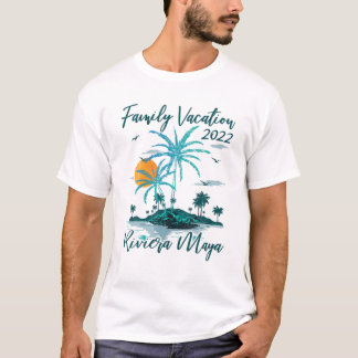 Vintage Family Vacation 2022 Mexico Riviera Maya B T-Shirt