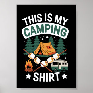 Vintage Fan Designs Wandern Lagerfeuer Vintage Cam Poster