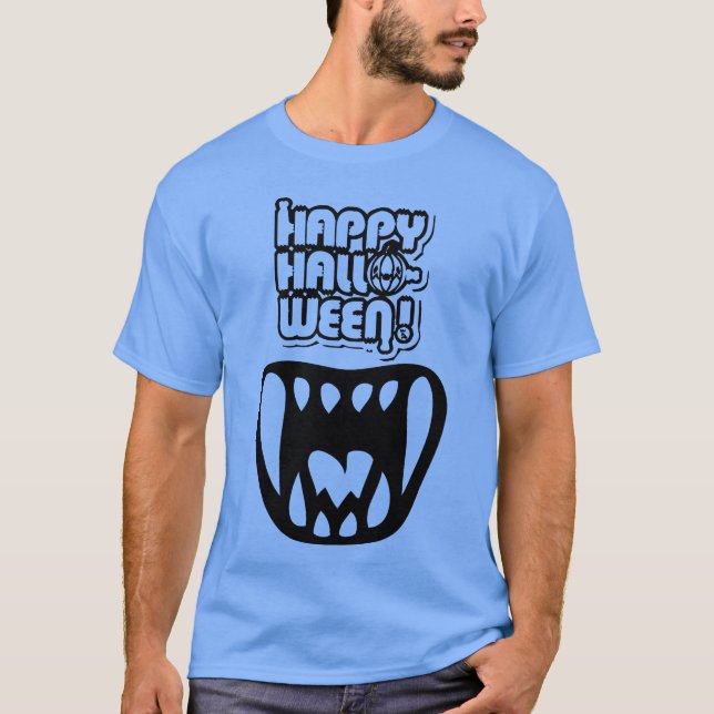 Vintage Fangzähne T-Shirt (Vorderseite)