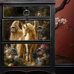 Vintage Fantasie Pegasus Papier-Dekoupage Seidenpapier