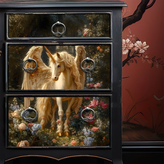 Vintage Fantasie Pegasus Papier-Dekoupage Seidenpapier (Von Creator hochgeladen)