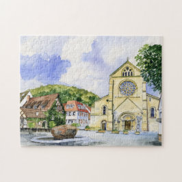 Vintage Fantastische Bergwelten Puzzle