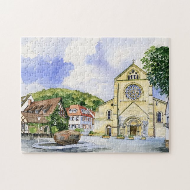 Vintage Fantastische Bergwelten Puzzle (Horizontal)