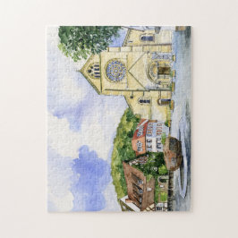 Vintage Fantastische Bergwelten Puzzle