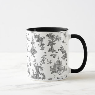 Vintage fantastische Brunnnen und Bäume Toile-B &  Tasse
