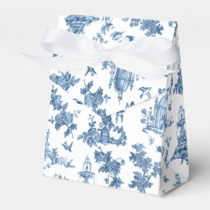 Vintage Fantastische Brunnnen und Bäume Toile-Blau Geschenkschachtel
