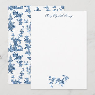 Vintage Fantastische Springbrunnen und Bäume toilb Mitteilungskarte