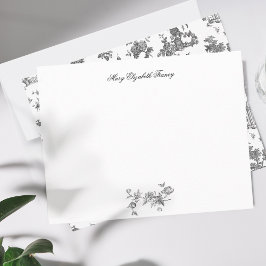 Vintage Fantastische Springbrunnen und Bäume Toile Mitteilungskarte