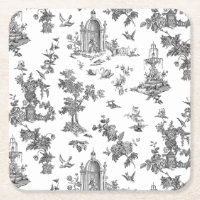 Vintage Fantastische Springbrunnen und Bäume Toile