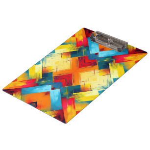 Vintage Farbbilder: Stilvolle geometrische Formen Klemmbrett