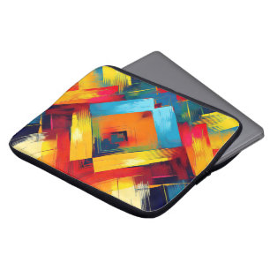 Vintage Farbbilder: Stilvolle geometrische Formen Laptopschutzhülle