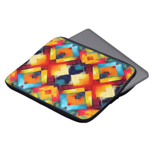 Vintage Farbbilder: Stilvolle geometrische Formen Laptopschutzhülle