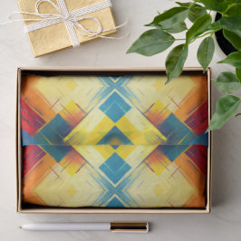 Vintage Farbbilder: Stilvolle geometrische Formen Seidenpapier