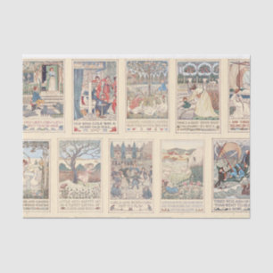 Vintage Farbe der Seidenpapier