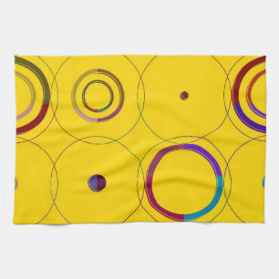 Vintage Farben Retro Pop Art Handtuch