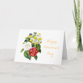 Vintage farbenfrohe Blume glücklich Valentinstag Feiertagskarte