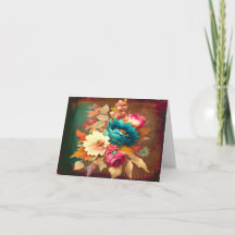 VINTAGE FARBENFROHE BLUMEN
