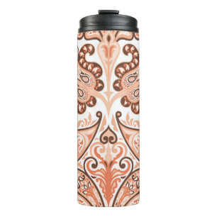 Vintage, farbenfrohe Muster im Paisley-Stil Thermosbecher