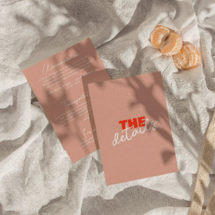 Vintage farbenfrohe Retro Fett Moderne Hochzeitsde Begleitkarte