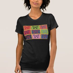 Vintage Farbenfrohe Schmetterlinge Kunst, Dichtung T-Shirt