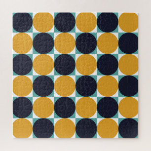 Vintage Farbgeometrie: Kreismuster. Puzzle