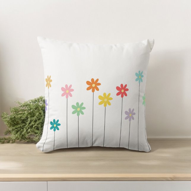 Vintage farbige Blume Kissen (Von Creator hochgeladen)